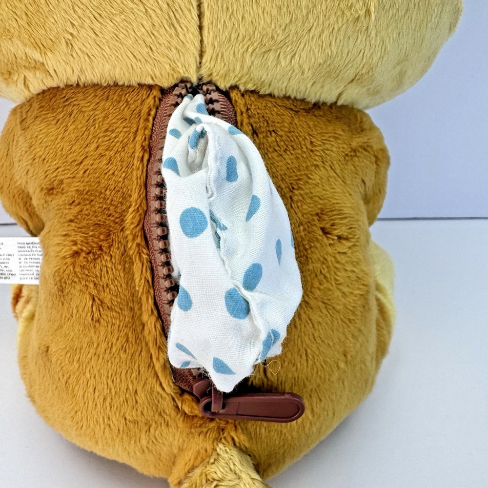 San-X Rilakkuma 14" Tiger Plush Holding Taiyaki Fish Zipper Pocket Brand New NWT - Picture 9 of 16